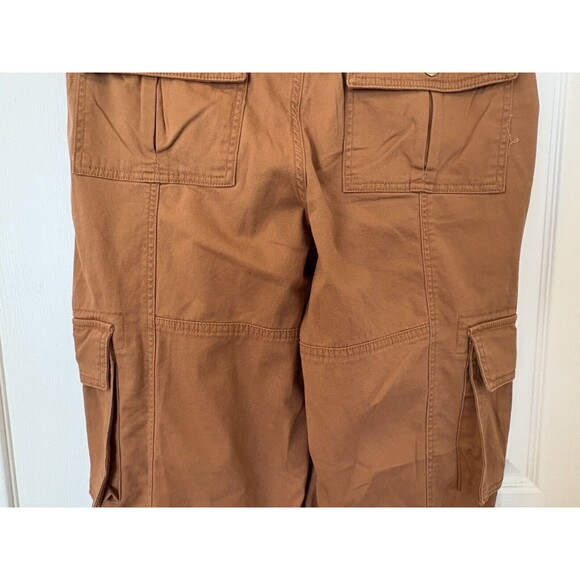 Arizona Jeans Co Women’s Juniors Cargo Pants Brown Argan Oil Sz 11 Drawstrings - Picture 13 of 16